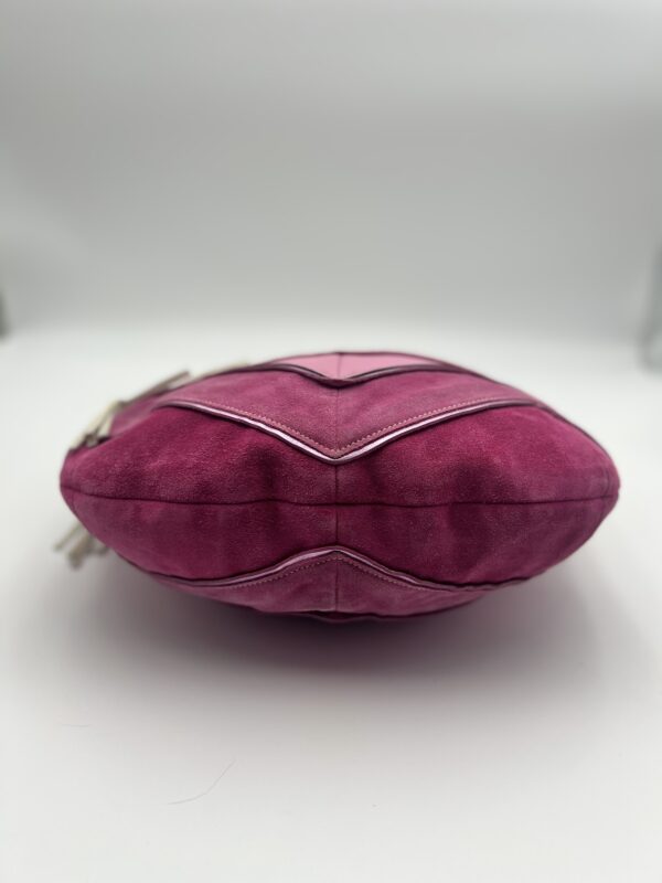 Coach Chevron Suede Hobo Shoulder Bag - Image 6