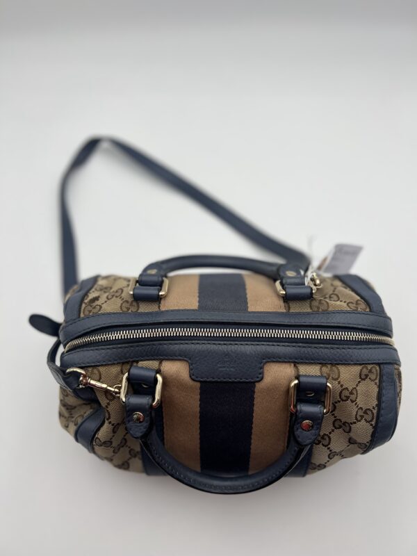 Gucci GG Logo Stripe Blue - Image 7