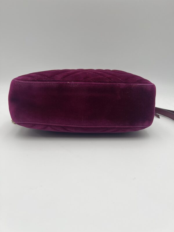Gucci Marmont Chain Shoulder Bag Purple Velvet - Image 6