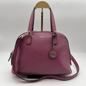 Gucci Purple Leather Lady Dollar Dome Bag