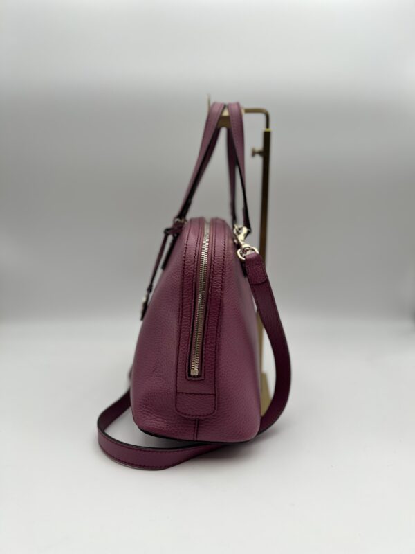 Gucci Purple Leather Lady Dollar Dome Bag - Image 3
