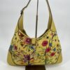 Gucci Yellow Jackie O Bouvier Botanical Floral Canvas Bag - Image 2