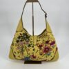 Gucci Yellow Jackie O Bouvier Botanical Floral Canvas Bag - Image 5