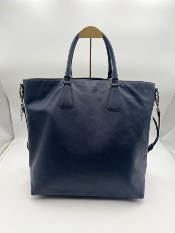 Oversized Prada Navy Handbag - Image 5